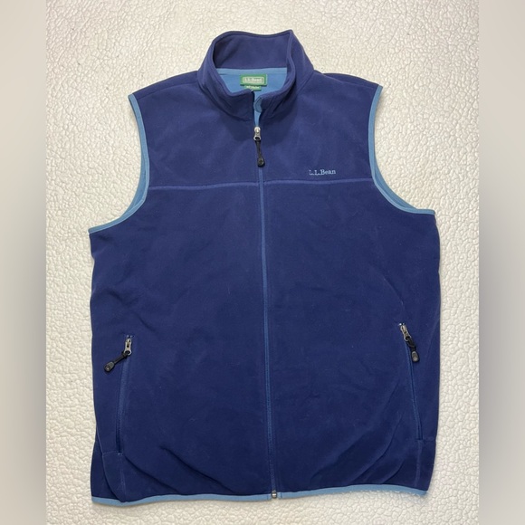 L.L. Bean Other - L.L. Bean Blue Fleece Vest Mens XL